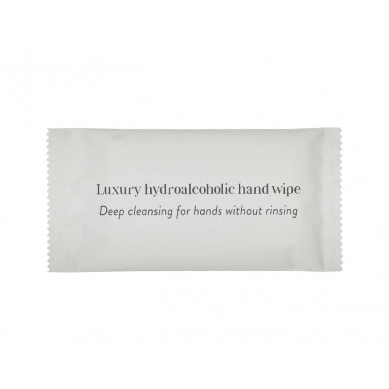 Hydroalcoholic luxury wipe